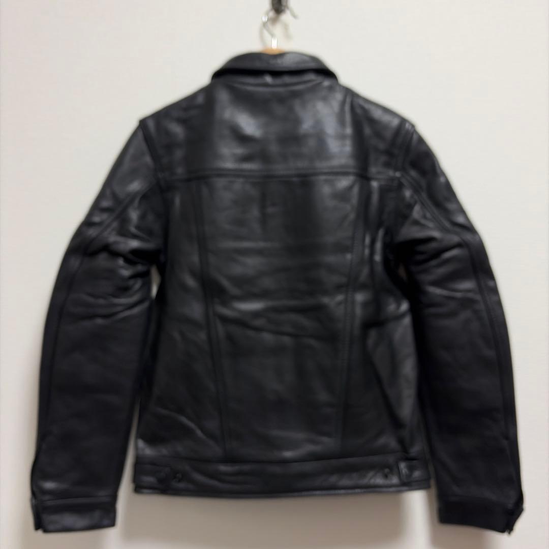 未使用バンソン vanson Gジャン型レザージャケット黒E150 36カスタム