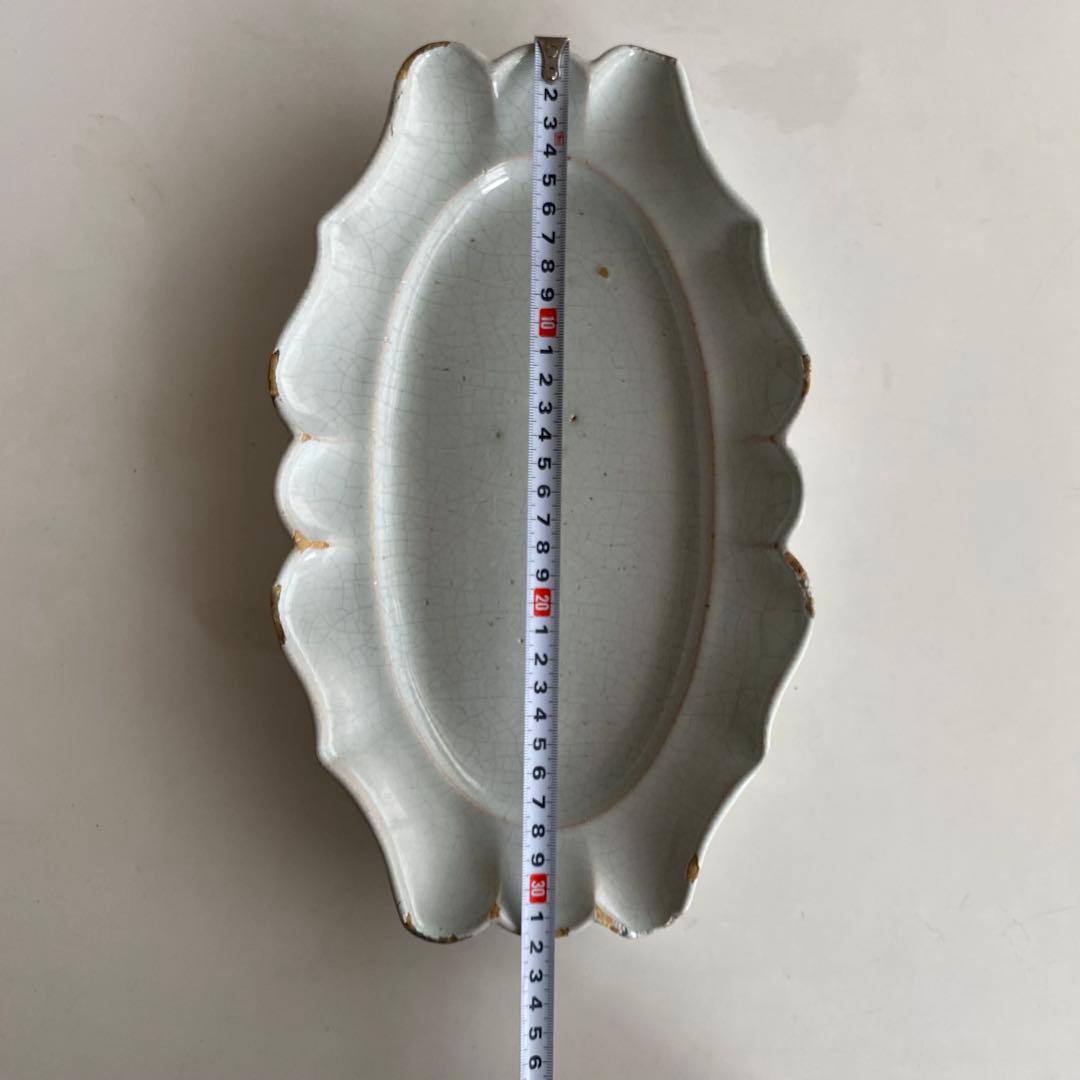 【アンティーク】ムスティエ花リムプレート