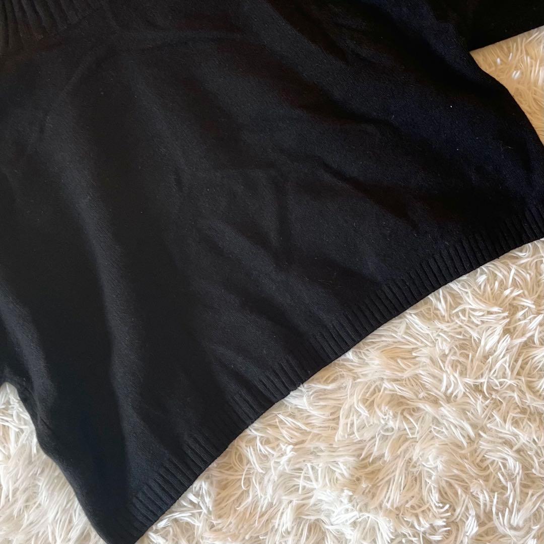 近年✨ ドゥーズィエムクラス クロップドタートルネックプルオーバー 黒 カシミヤ