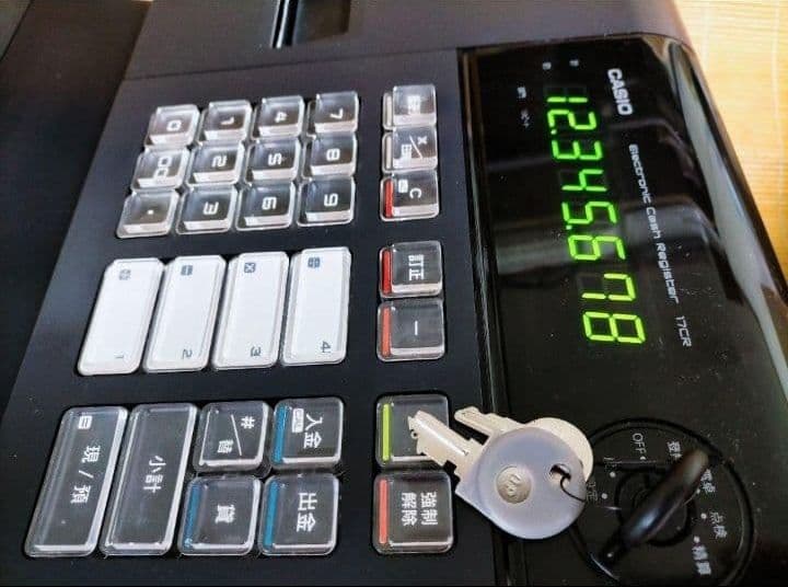 カシオレジスター　17CR　簡単便利特殊　送料込　996126