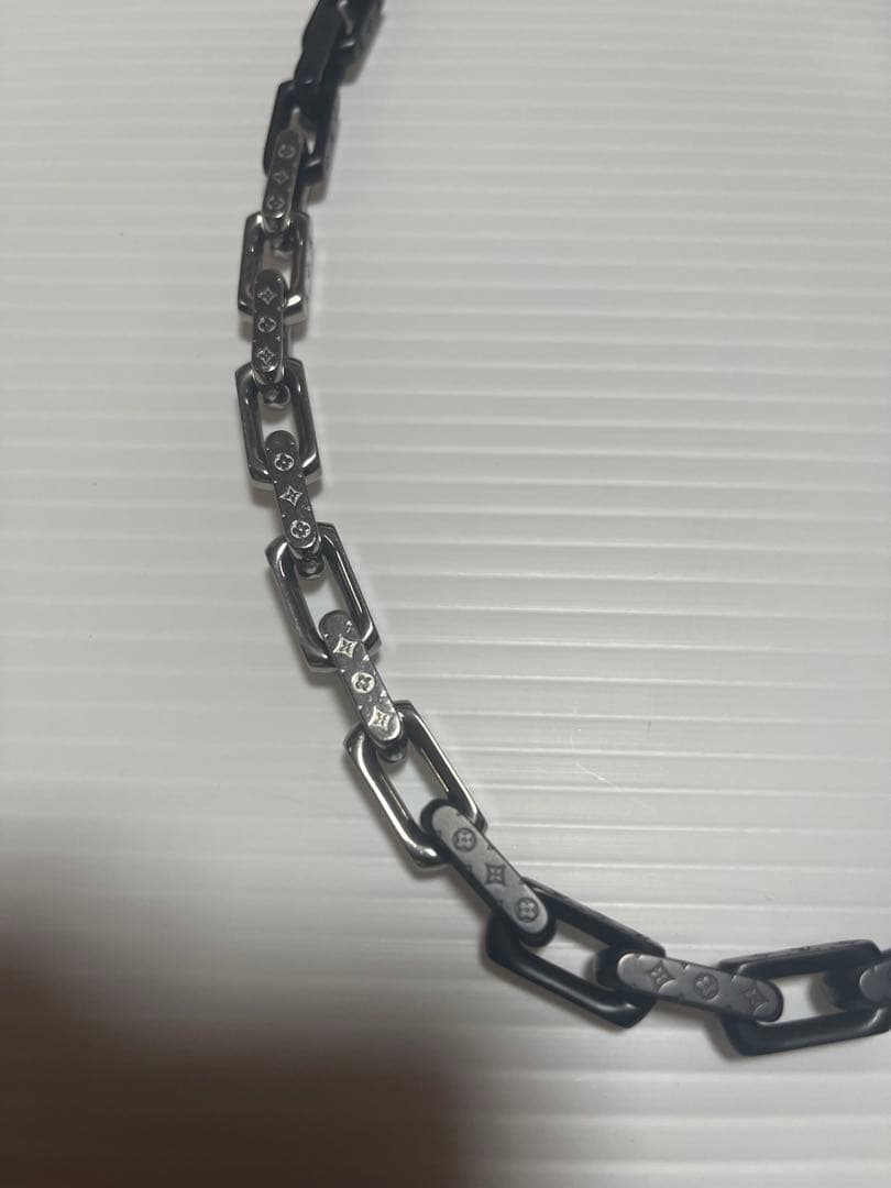 【未使用】ルイヴィトン ネックレス・モノグラム チェーン定価¥155,100