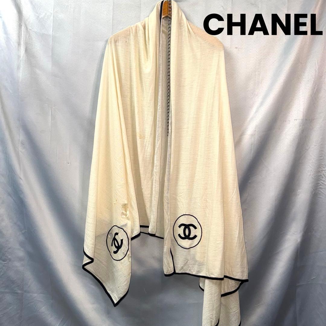 CHANEL　シャネル　ストール　カシミヤ　ダブルC 正規品　ココマーク　シルク