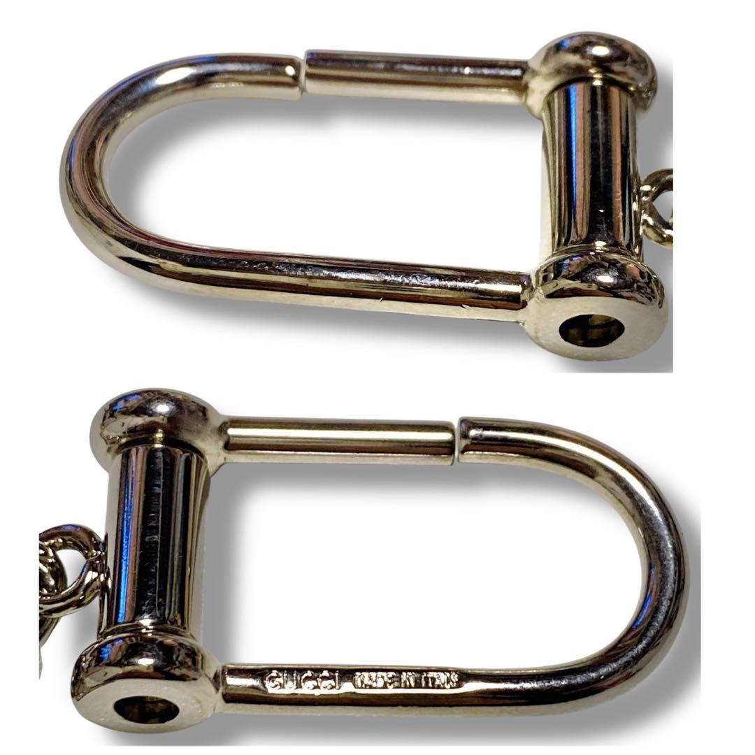 グッチ イタリア製 インターロッキング キーホルダー キーリング チャーム