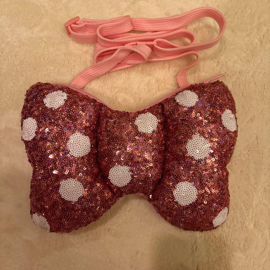 ミニー ディズニー リボン ピンク パルパルーザ スパンコール ショルダーバッグ