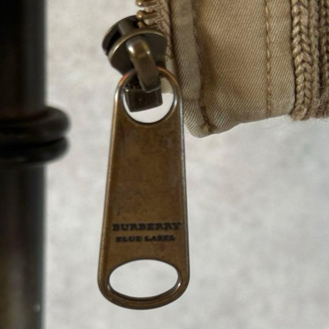 バーバリーブルーレーベル　ミリタリージャケット モッズコート 中綿 ファー 38