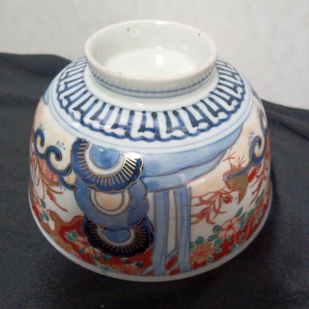 古伊万里　蓋つき茶碗