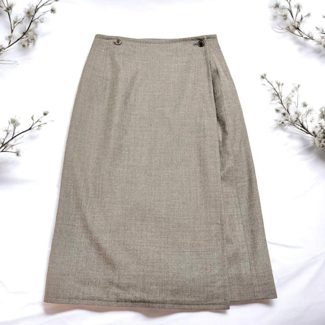 ✨️貴重✨️ HERMES 巻きスカート マルジェラ期 Lサイズ グレー系