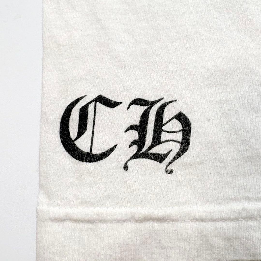 CHROME HEARTS ロンT バックロゴ ロサンゼルス ホワイト S