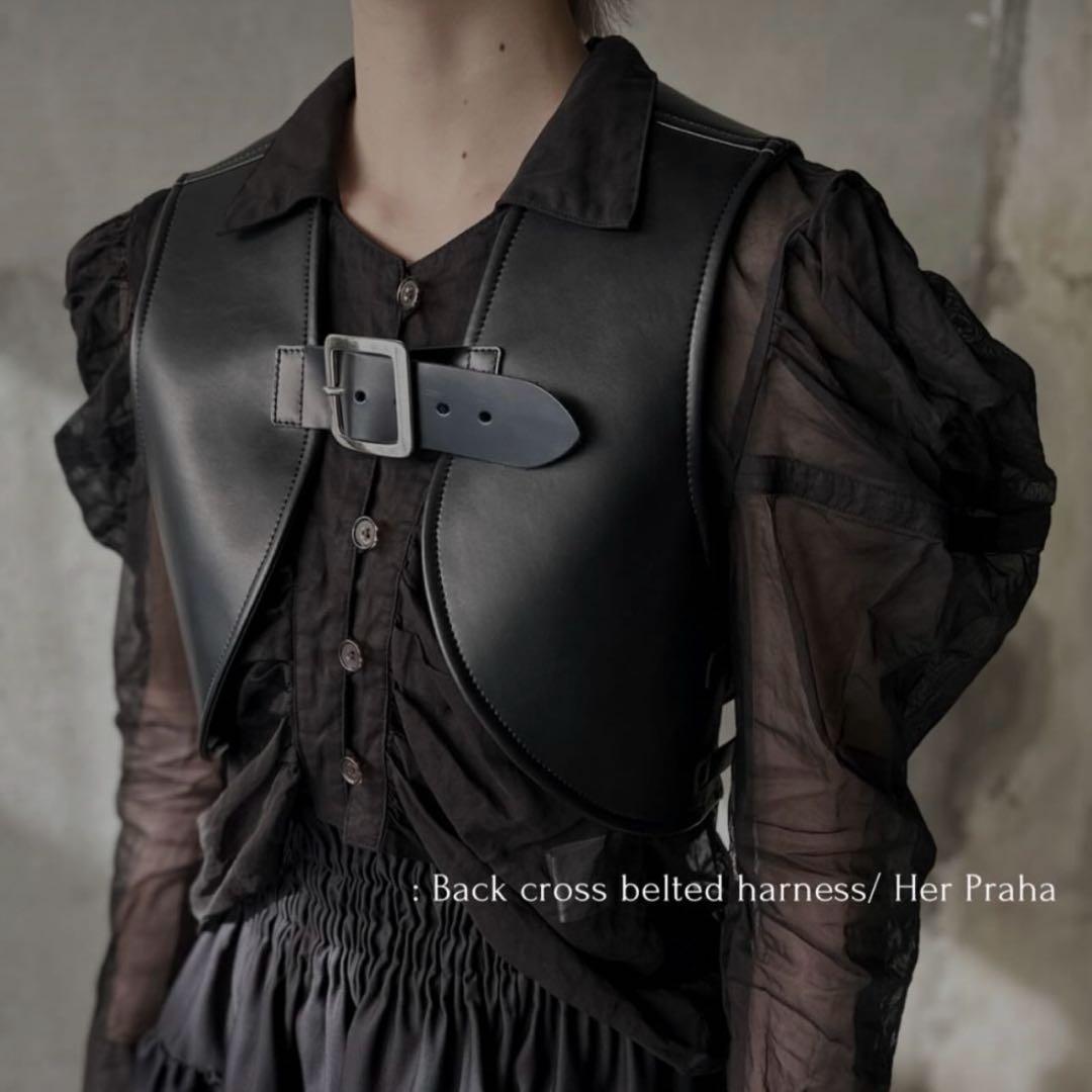 litmus / LUTENS Her Praha レザーハーネス black