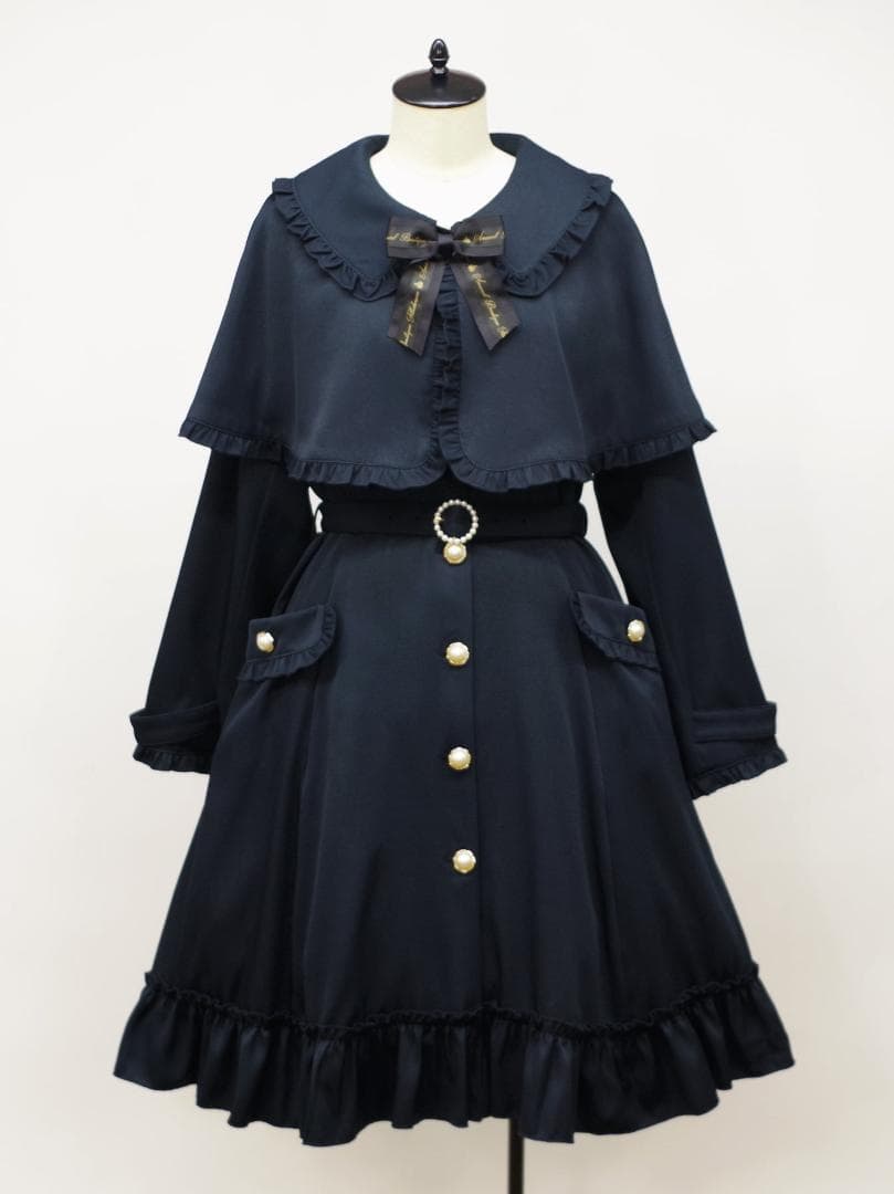 アマベル バッスルドレストレンチコート ネイビー Amavel