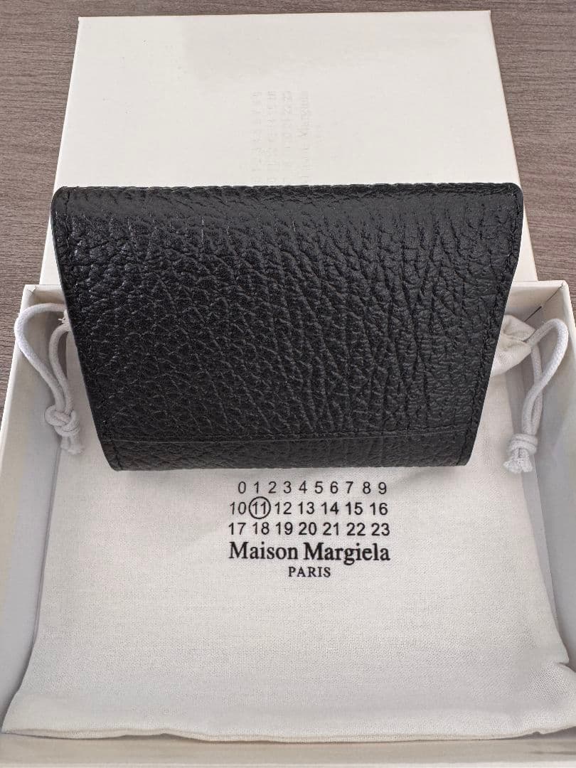 極美品✨Maison Margiela ブラック 三つ折り財布