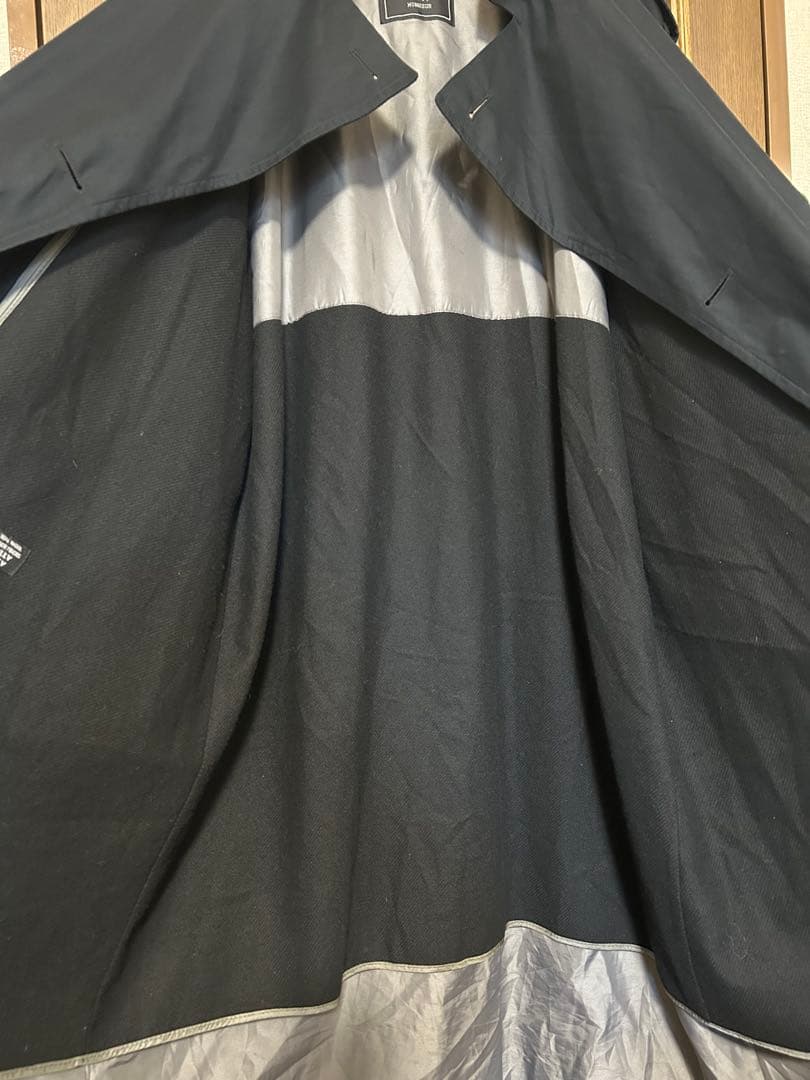 Christian Dior monsieur ブラック トレンチコート 44