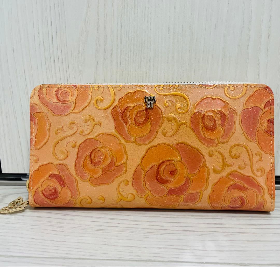 ⭐︎テディ⭐︎新品・未使用アナスイANNASUI マジカルローズラウンド長財布