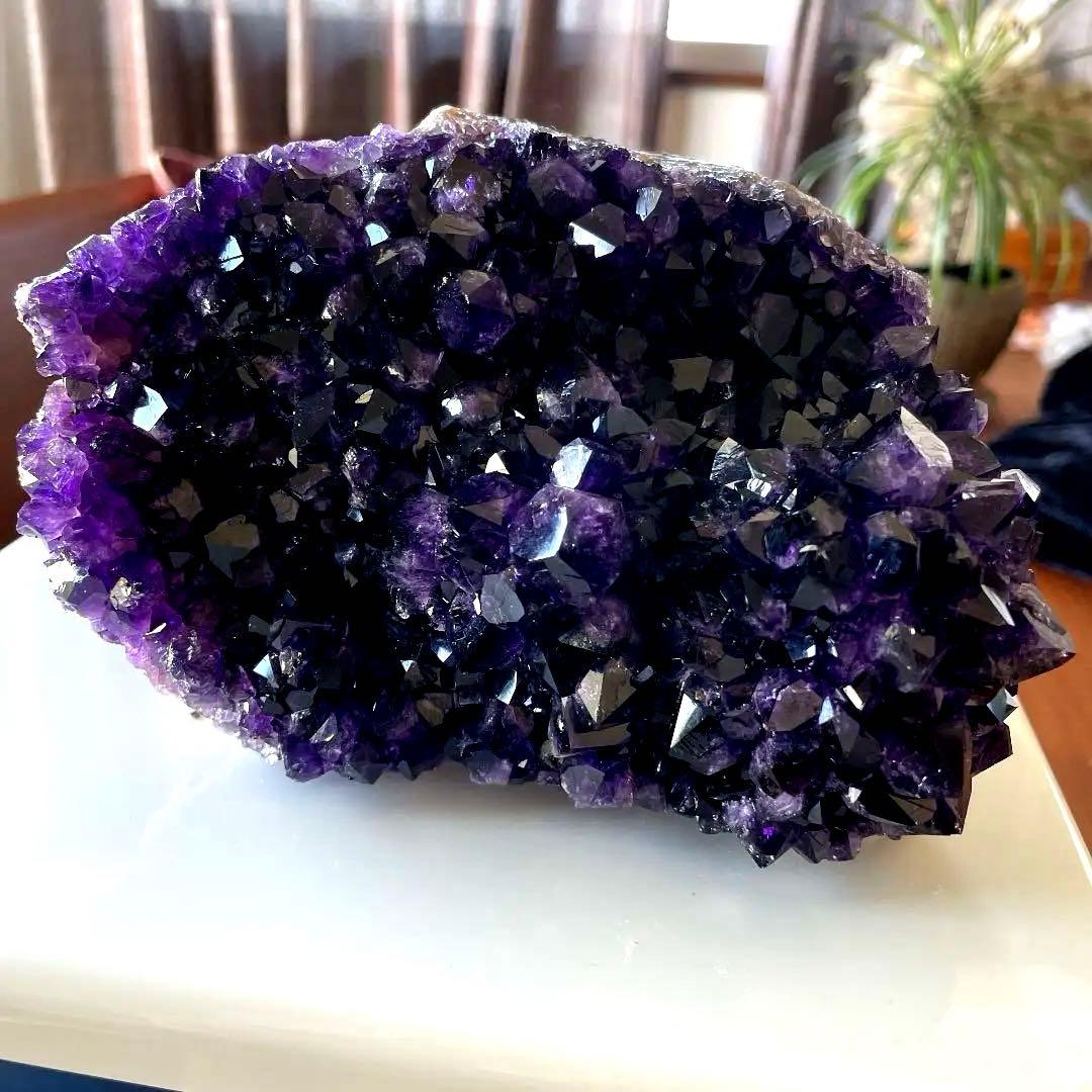 ウルグアイ産　アメジスト　クラスター　天然石　水晶　パワーストーン