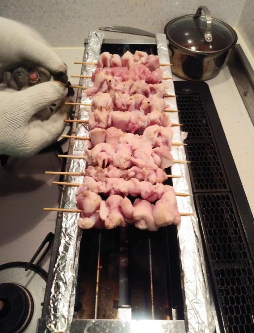 新品 串焼き機 焼鳥器 五平餅 LPG プロパンガス 炉端焼き やきとり