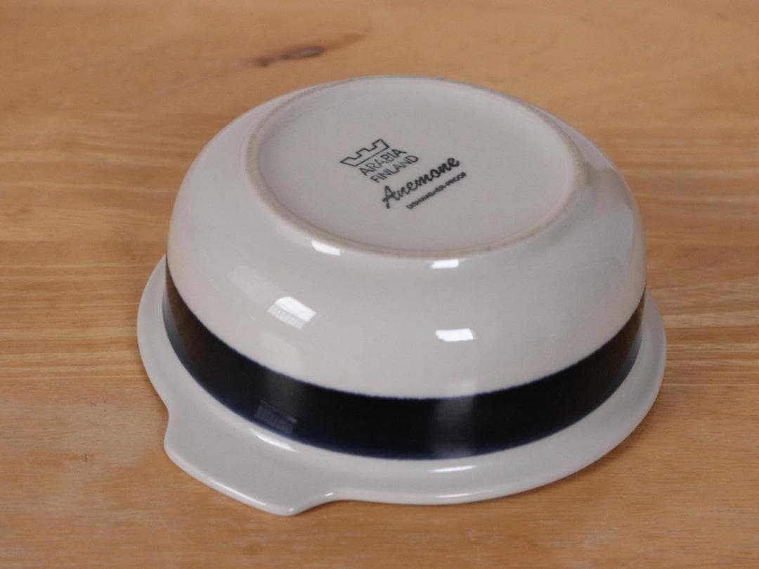 ARABIA アネモネ Anemone　グラタン皿 耳付きボウル&ソーサー 1客