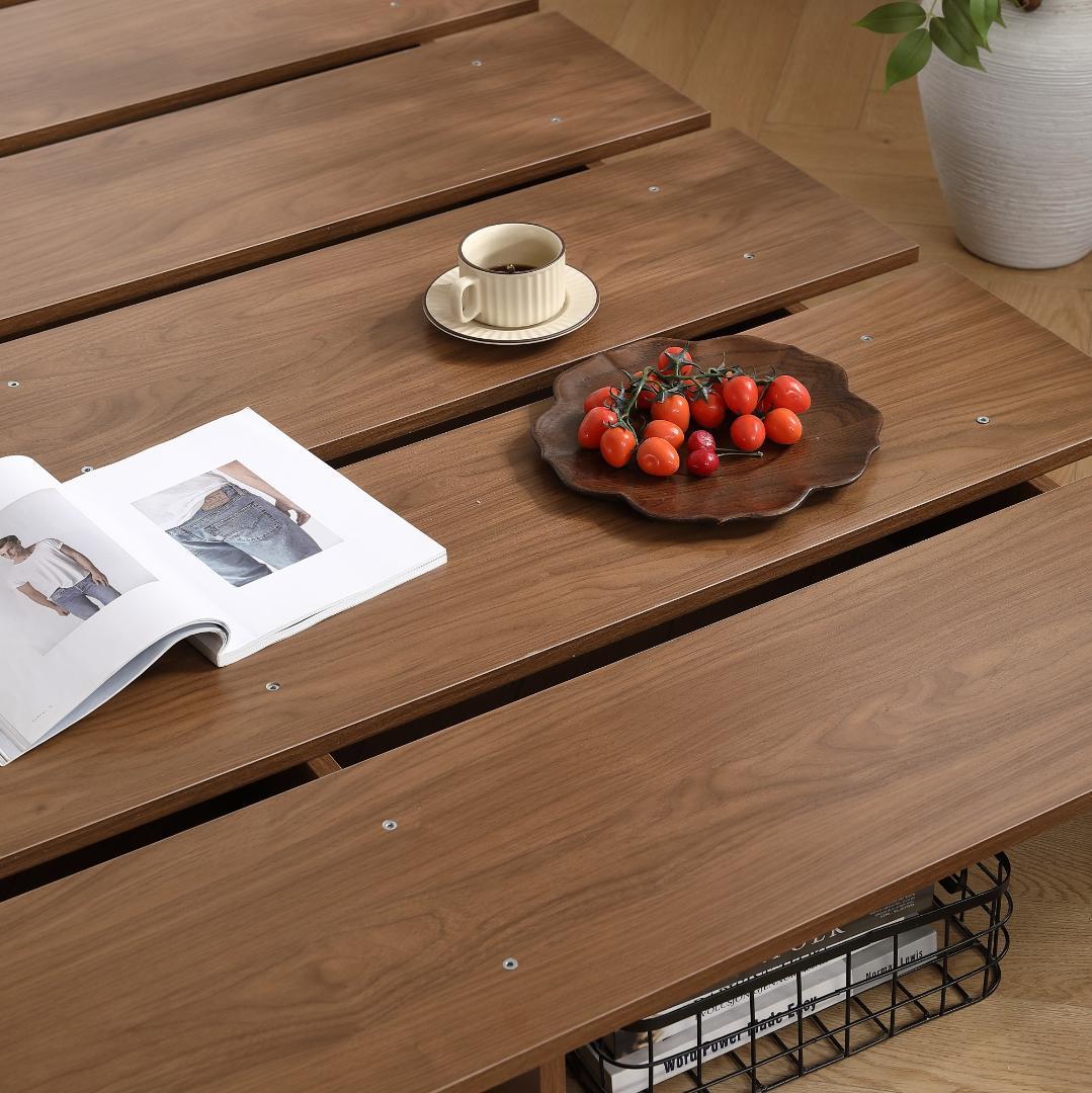 再入荷！【幅100cm】ベッド 脚付き おしゃれ 一人暮らし木目調　BROWN