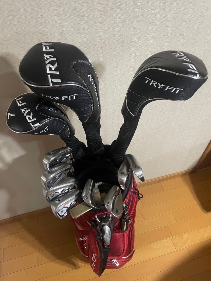 メンズフルセット12本 TRYFITウッド.ゴールデンプリックスV7.パター