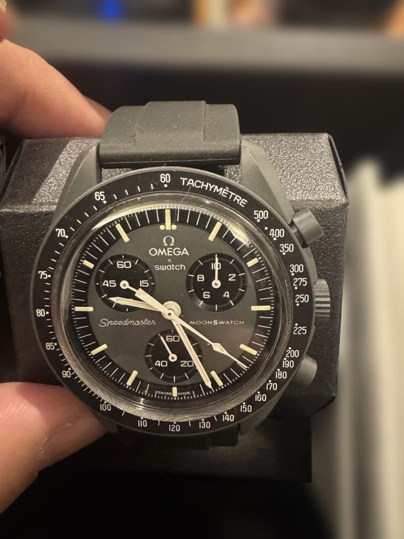 Swatch Moonwatch Collection ブラック