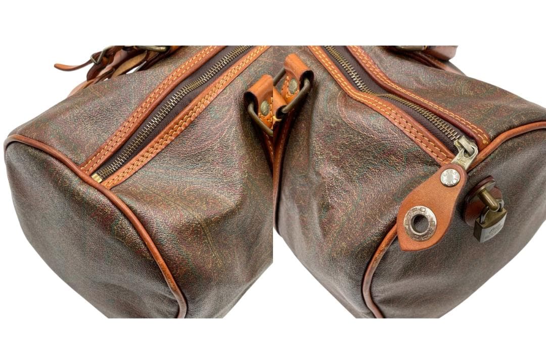 ETRO/エトロ ペイズリー柄 ボストンバッグ 鍵付き
