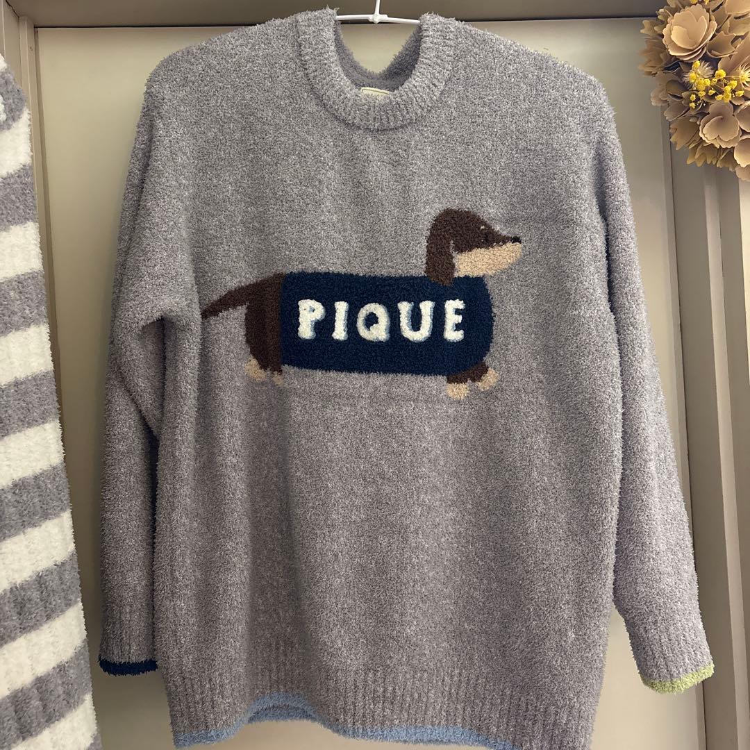 PIQUE ダックスフント刺繍 ルームウェアセット