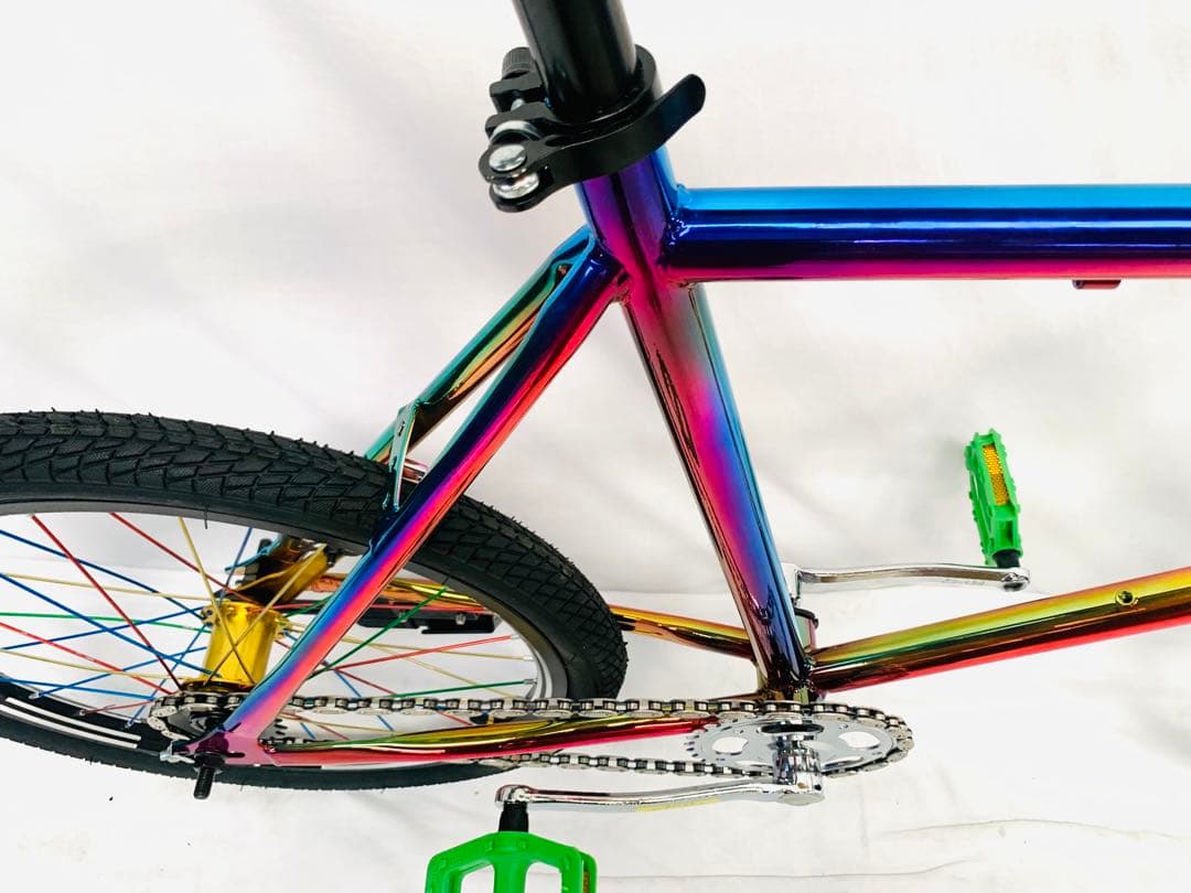 【新品】送料無料 多彩カラーシフト自転車ミニベロ9.3キロ小径車バックブレーキ