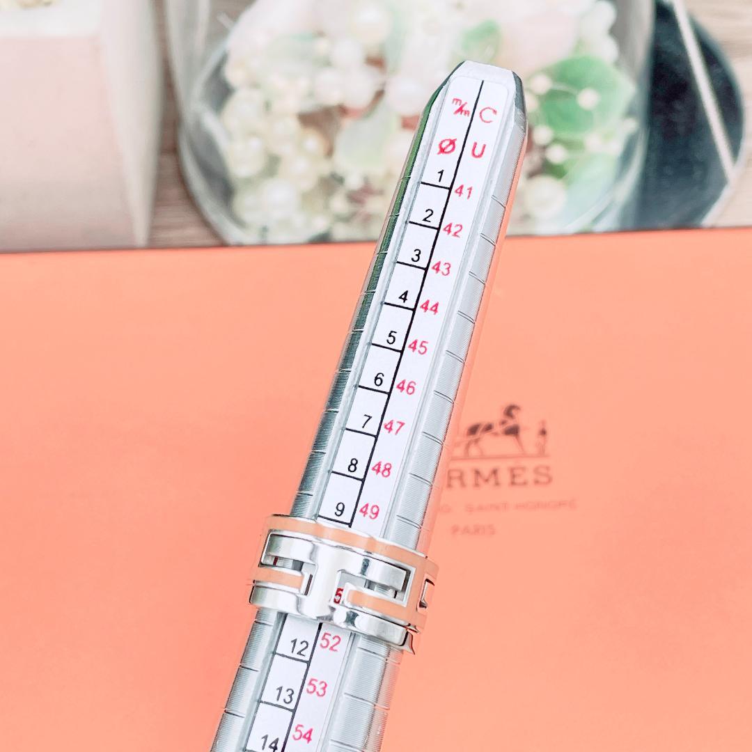 ◇エルメス◇新品仕上済 ムーヴ ムーブアッシュ リング オレンジ 11号 6.2