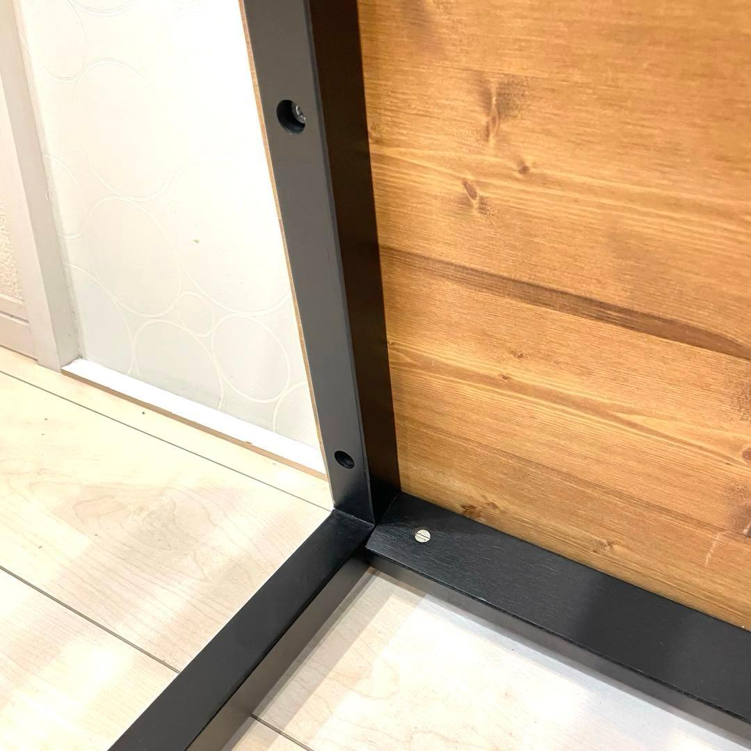 【LOWYA】ロウヤ 天然木 センターテーブル アイアン脚 インダストリアル