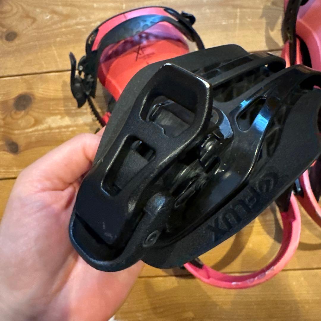 Flux スノーボードビンディング ピンク　S size