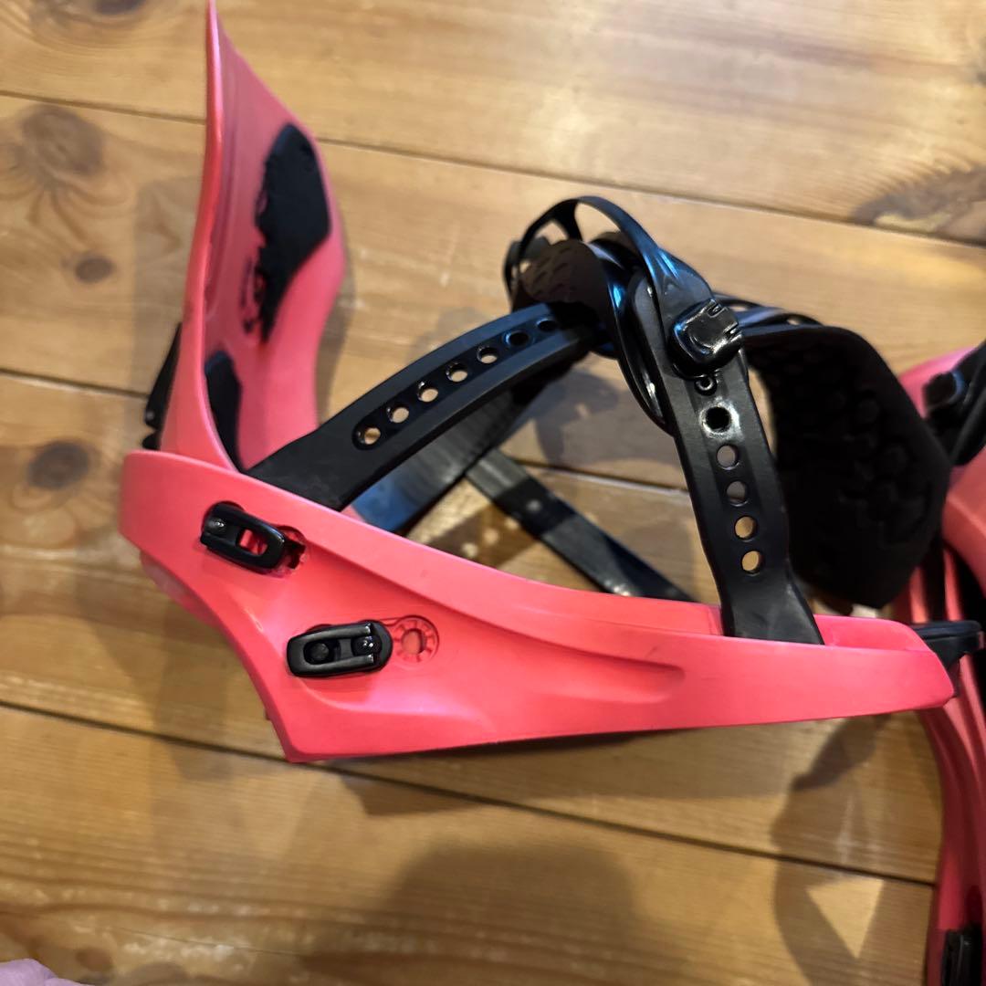 Flux スノーボードビンディング ピンク　S size
