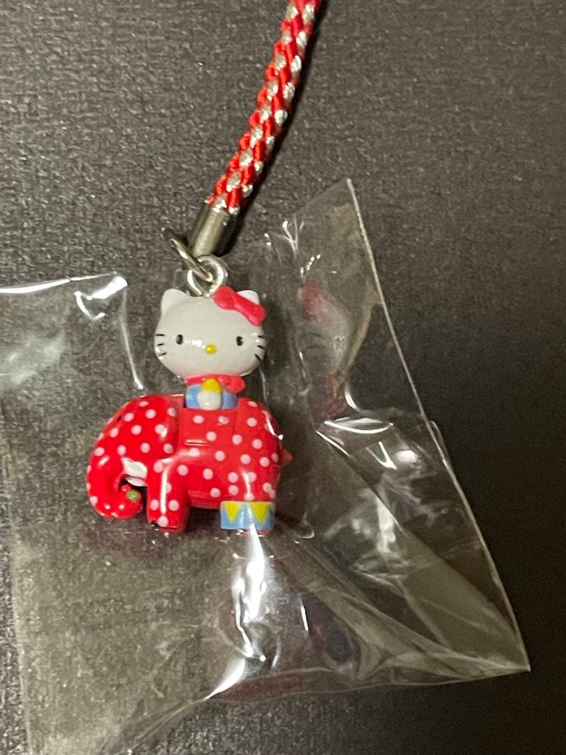 み*き様 激レア！ハローキティ 根付け ドットKT ぞう&飛行機　2個セット