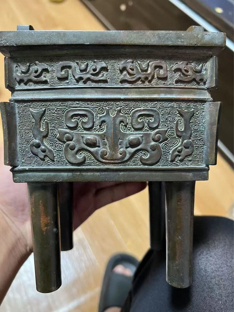 昭和时期 高岡銅器 金属製香炉