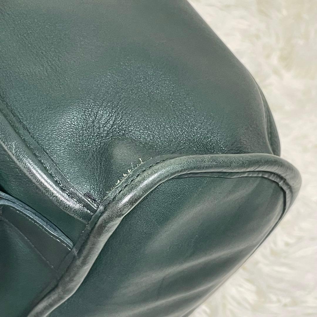 美品 COACH オールドコーチ リュック バックパック 緑 USA製 9943