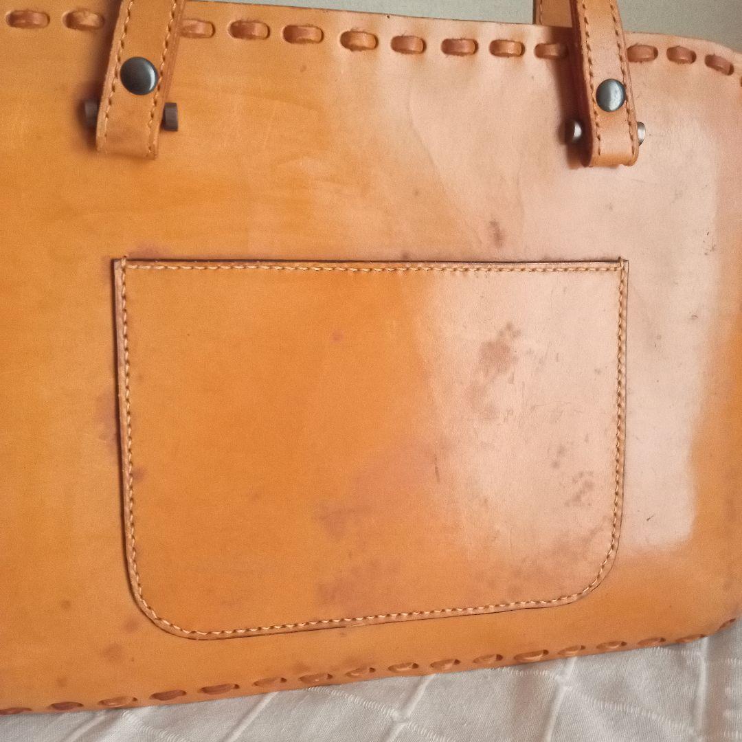 ハンドメイド　ラティーゴ牛革バッグ