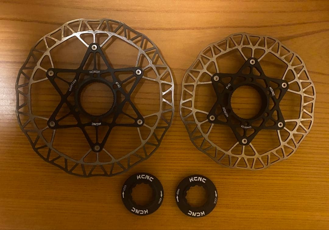 KCNC センターロックディスクローター 160mm＆140mm セット