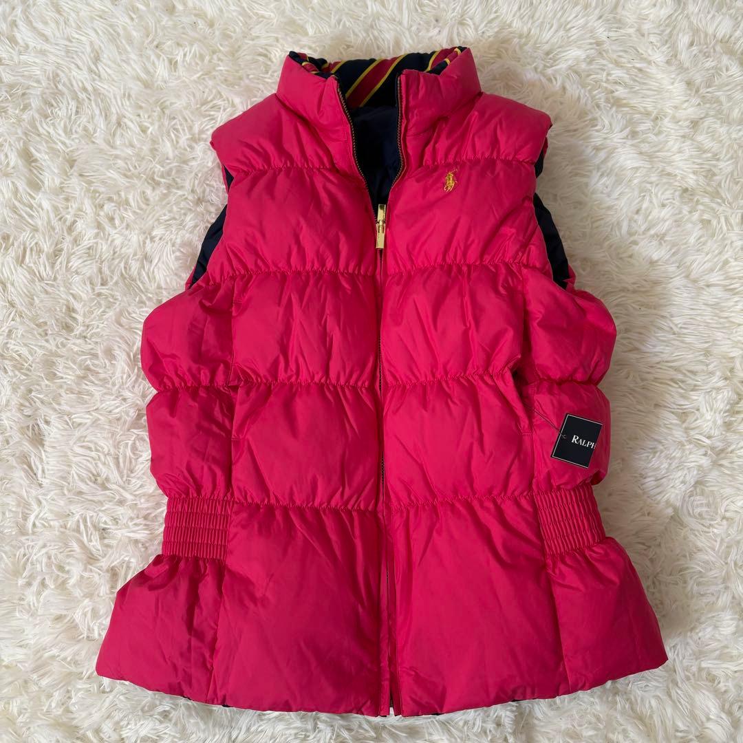 新品タグ付き　ラルフローレン 定価4万円　リバーシブルダウンベスト 160