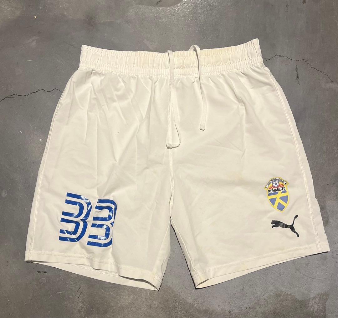 大津高校サッカー部ユニフォーム白上下セット　XL