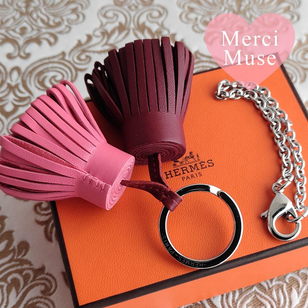 ❤未使用品❤カルメンウノドス ローズアザレｘルージュH バッグチャーム エルメス