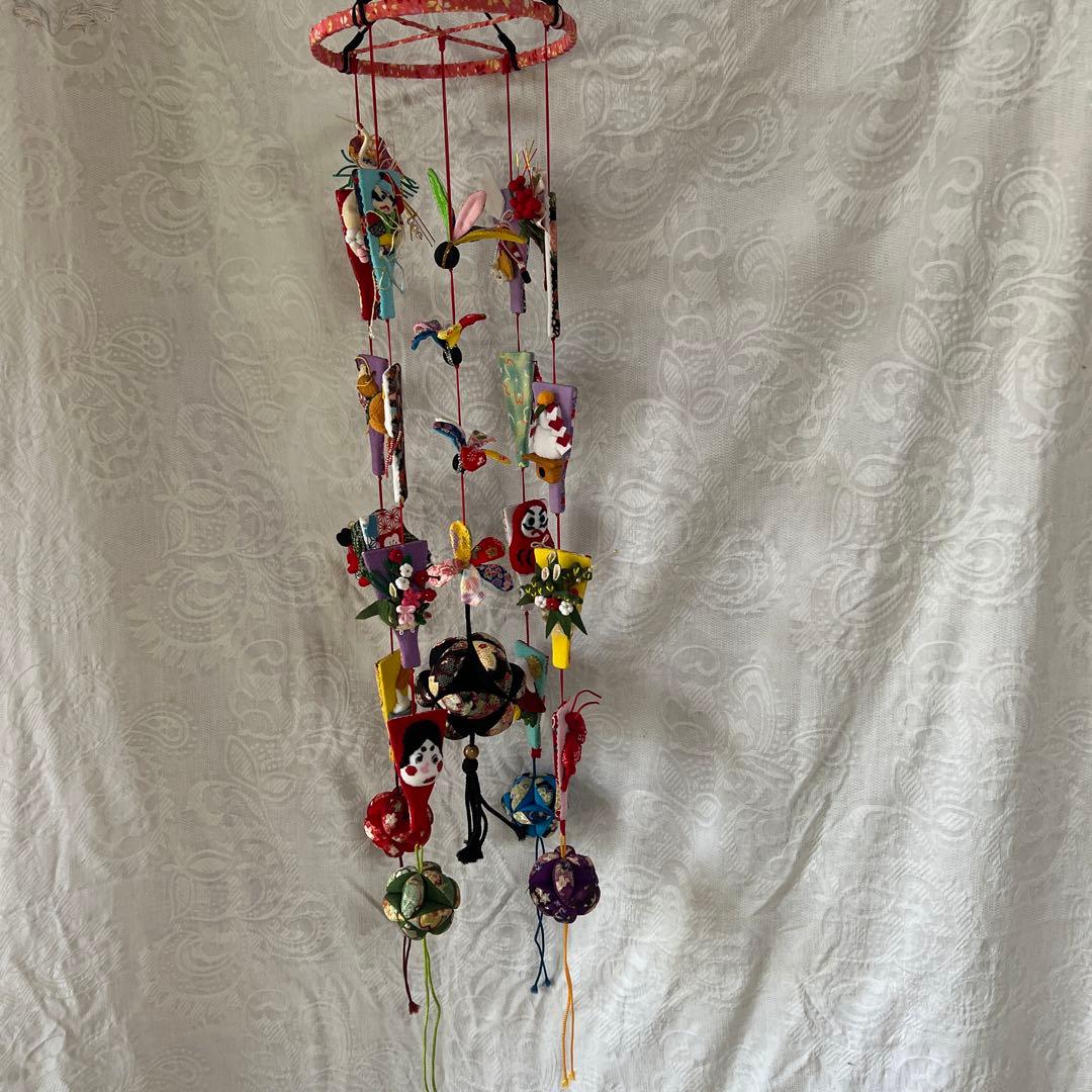 ちりめん吊るし飾り　　一月　（羽子板）