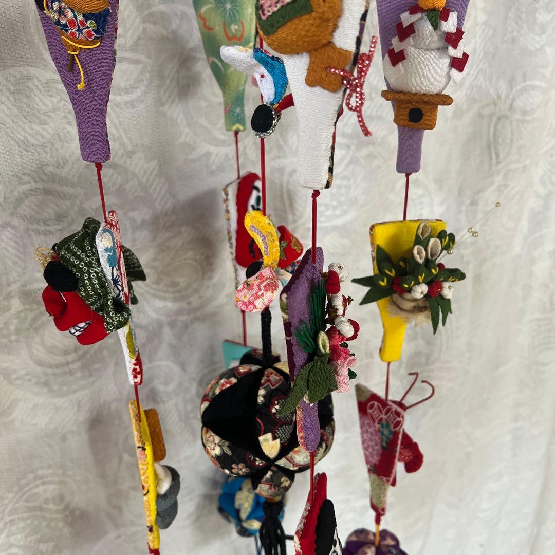 ちりめん吊るし飾り　　一月　（羽子板）