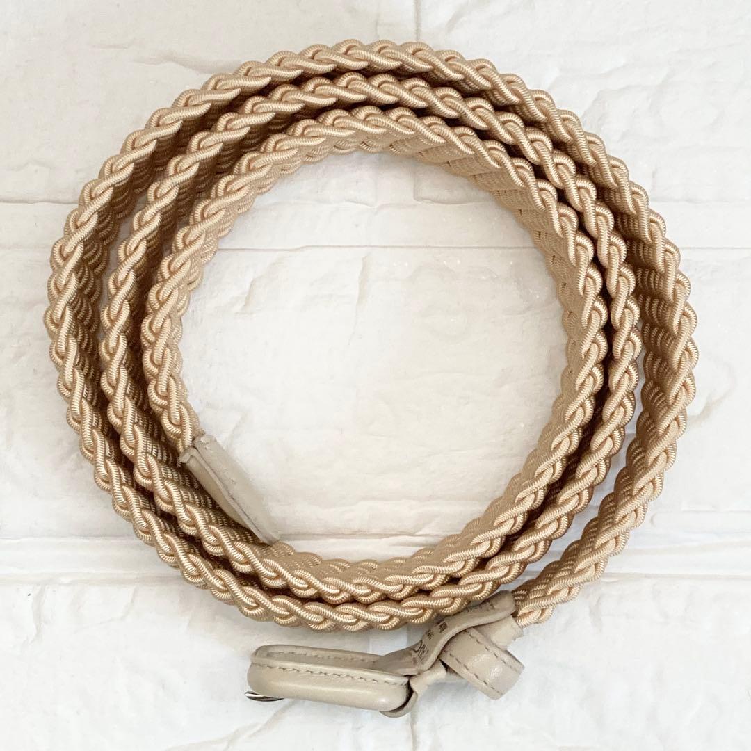 【未使用】 レグロン　ベルト　クリーム系　エラスティックメッシュベルト