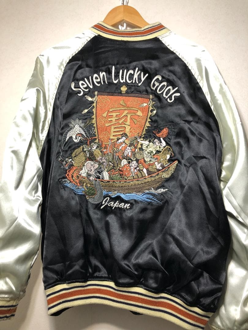 071082 爆裂爛漫娘 七福神 がしゃどくろ リバーシブル スカジャン 44