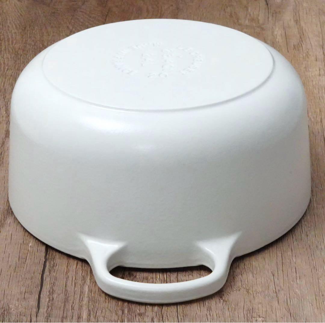 【美品】LE CREUSET　シグニチャーココット ロンド コットン　20cm