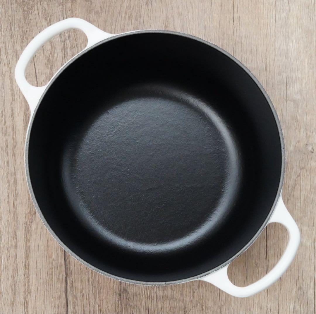 【美品】LE CREUSET　シグニチャーココット ロンド コットン　20cm