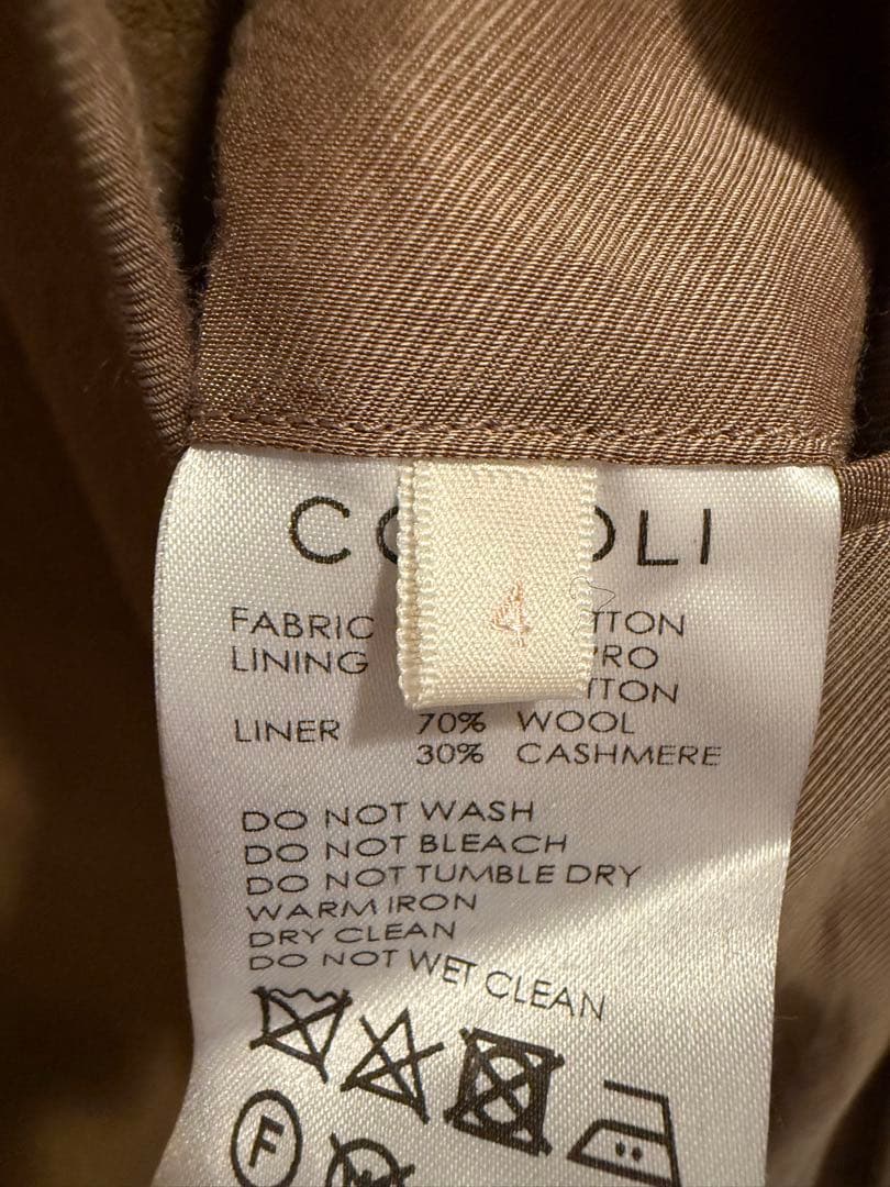 超希少サイズ　comoli コットンギャバタイロッケンコート サイズ4
