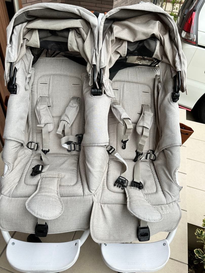 ⚠️セール有！ エアバギー ココダブル フロムバース 双子ベビーカー 折りたたみ式