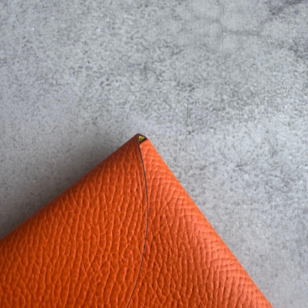 HERMES カルヴィ デュオ ヴェルソ　折り財布　ミニ財布　B刻印