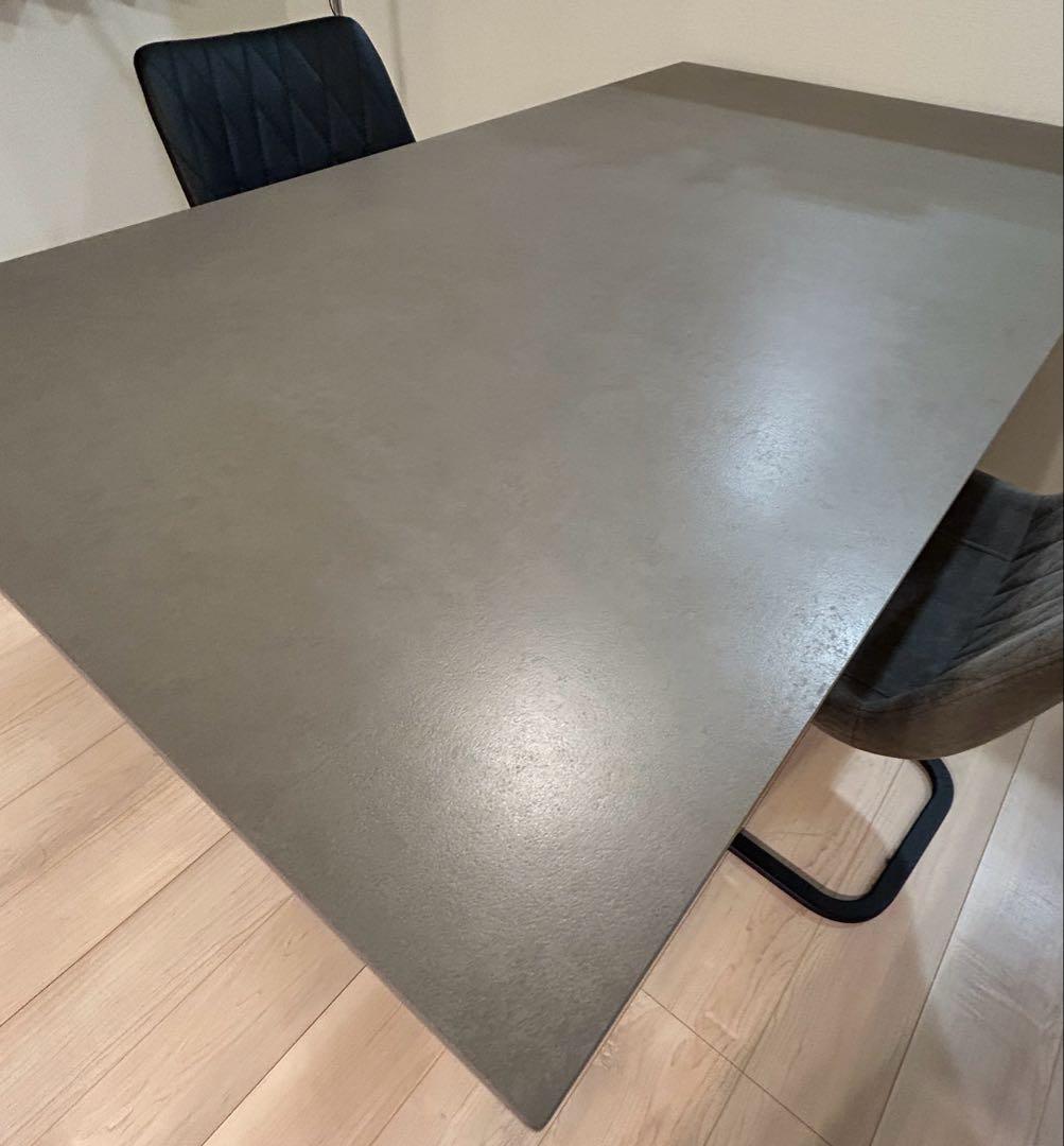 【美品＆送料込】耐熱セラミックダイニングテーブル 150cm モダン ルイーズ