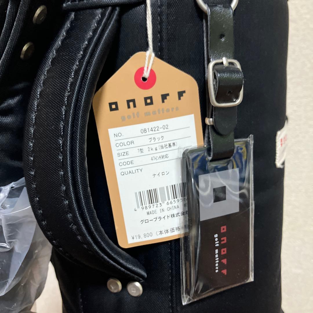 〈未使用〉オノフ ONOFF キャディバッグ 軽量 ７型 小型 ブラック