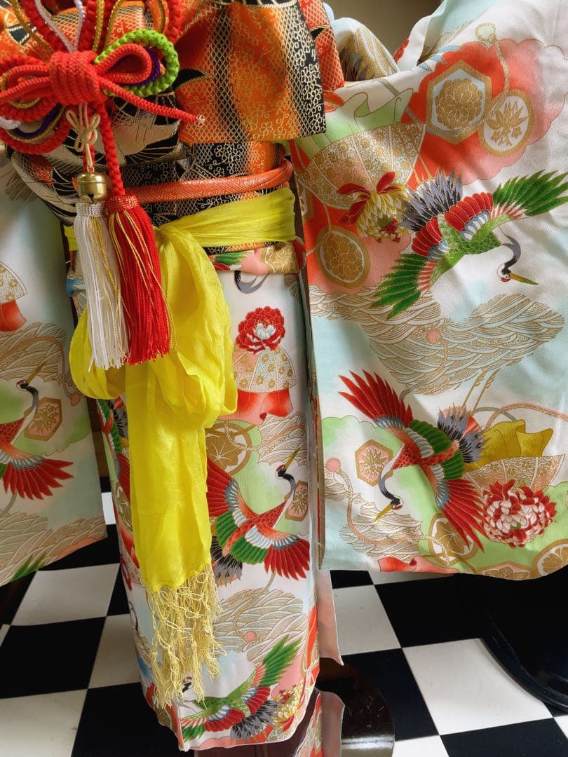 七五三5歳様アンティークお祝い柄